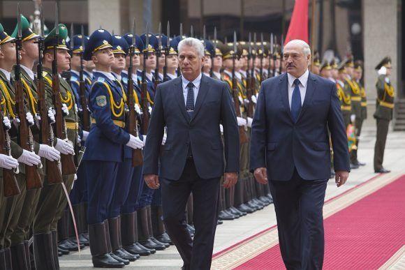 Lukashenko recibe a Díaz-Canel en Minsk (2019). Foto: Cubadebate.