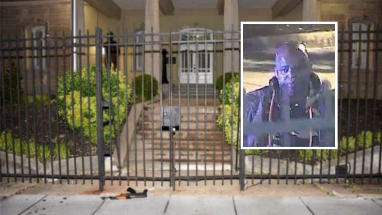 Alexander Alazo Baró durante el ataque a la embajada de Cuba en EE. UU. en 2020. Fotomontaje: Martí Verifica/Imágenes del Departamento de Justicia.