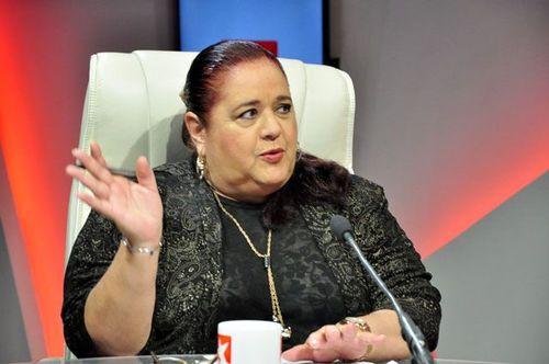 Periodista oficialista cubana Bárbara Betancourt. Captura/Mesa Redonda.