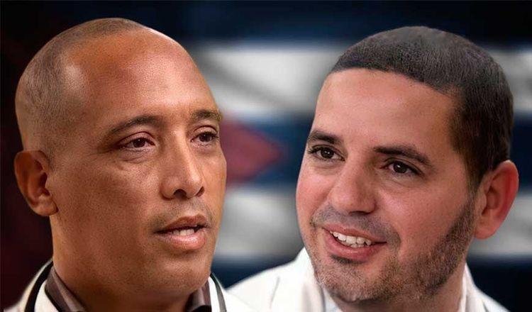 Los médicos cubanos Assel Herrera Correa y Landy Rodríguez Hernández (Foto: X/@japortalmiranda)